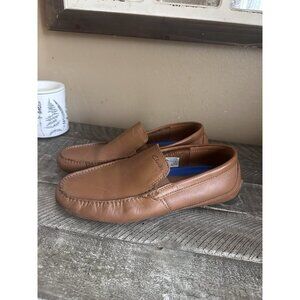 Clarks Markman Plain Loafers Men's 9 M Brown Tan Leather Driving Mocs